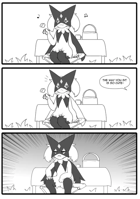 Telling my ♂️ Meowscarada, how cute he sits.
#PokemonScarlet #PokemonViolet 