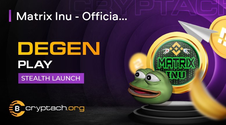 Matrix Inu

📶 Network - BSC
🕓 Launch 15:00 (UTC)
👨‍🔧 Dev/Owner: Holo
↩️ Last project: Polymerization | Chart

👉 t.me/MatrixInuCrypto

———
⚡️ Calls | 🎲 Gambles | 😎 Emoji' ift.tt/rl45nhS
#binancesmartchain #100xgems #bscgems #fairlaunch #memecoins