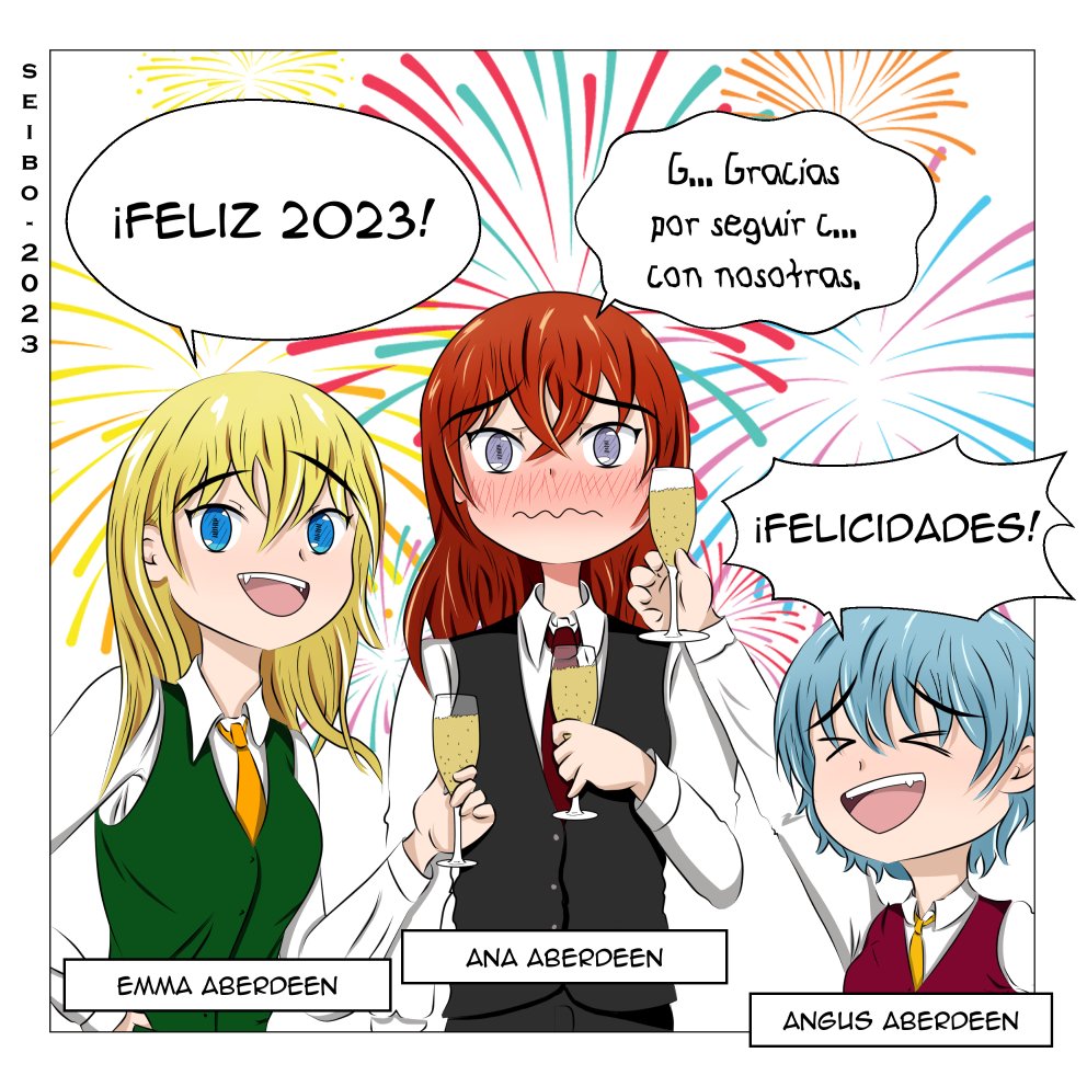 Seibo_n_Sam's tweet photo. Feliz 2023!
"Asuntos de Familia" Omegaverse Yuri Novel en Wattpad. https://t.co/flJ26XytOA