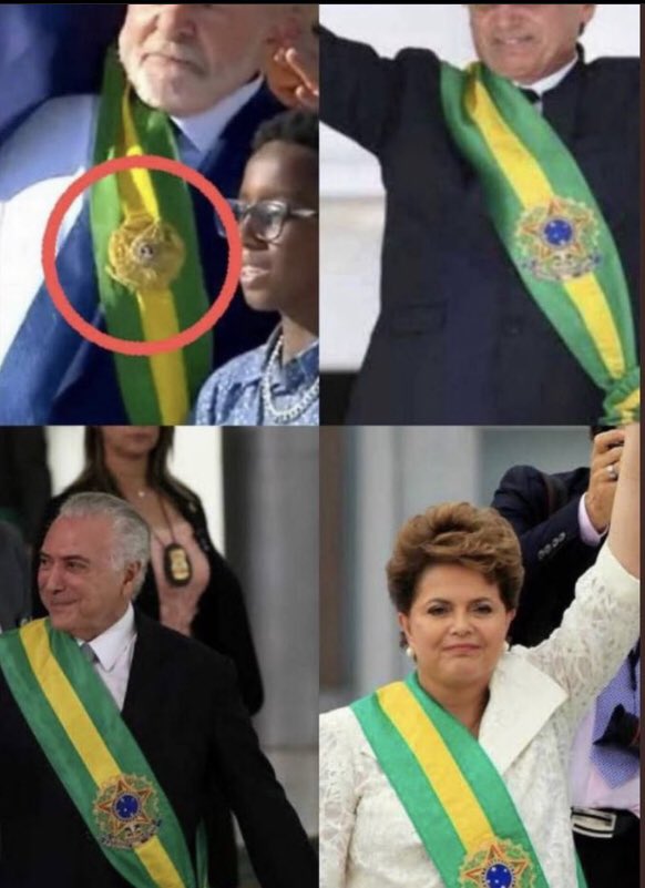ASalton's tweet photo. @Naninha58 E não é que acharam quem havia roubado a faixa presidencial?! #FakePresidente https://t.co/AjHxdODvjQ