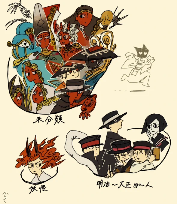 流れ防止兼ねて今までの創作まとめ図  
