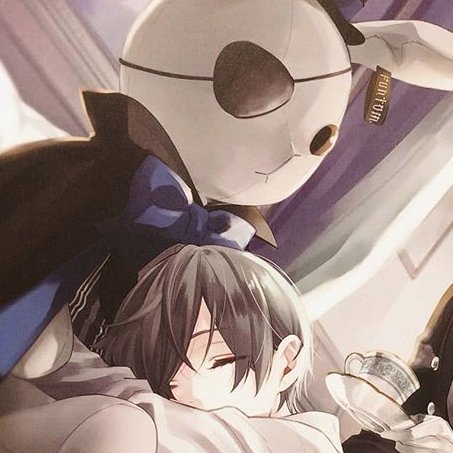 fyodorai's tweet photo. he's just like me fr (i, too, snore mi mi mi with a plushie twice my size) https://t.co/pQ3HSZcMPl