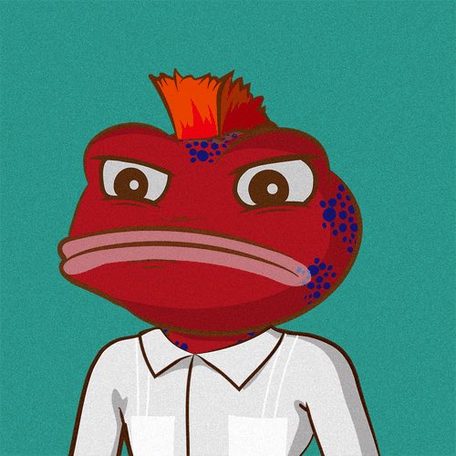 #NewNFTProfilePic <a href="/ThePlagueNFT/">The Plague Of Frogs 🐸</a> just noticed my frog went from .055eth to .5 :) noice