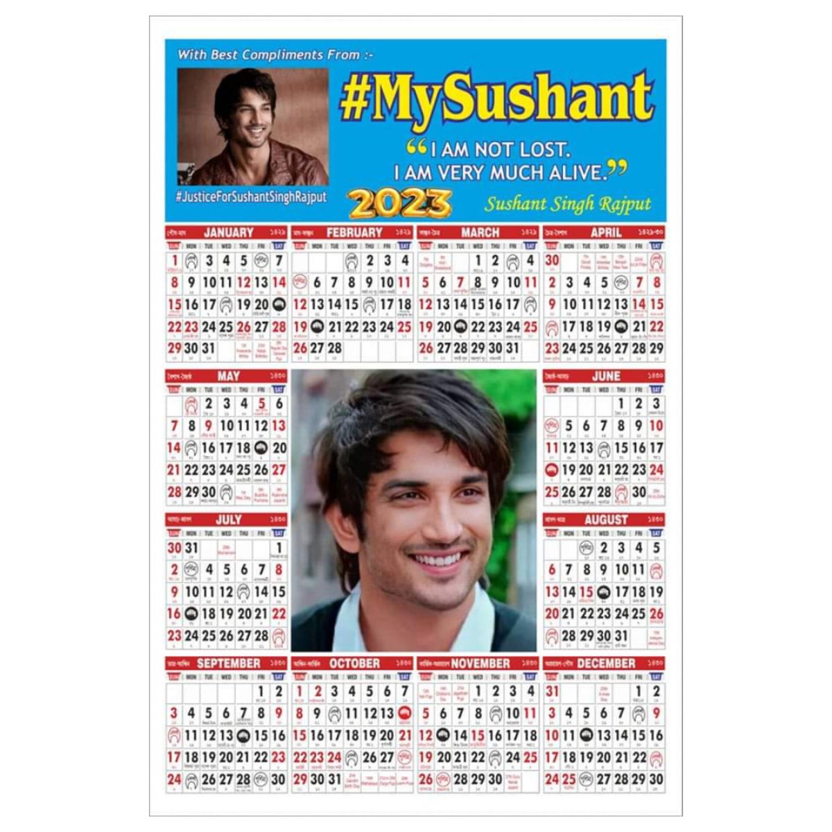 SSR4planet's tweet photo. SSR calendar📅 year
@itsSSR
#sushantobsessed #westandwithssrfamily #immortalsushant #revolution4ssr #kedarnath #remember #justice4ssr #dilbechara #sushant #chhichhore #ssr #warriors4ssr #kaipoche #wakeupcbi #iamproudprofsushantforever #sudhdesiromance #sonchiriya #ssrians https://t.co/NNVRnNzX4M