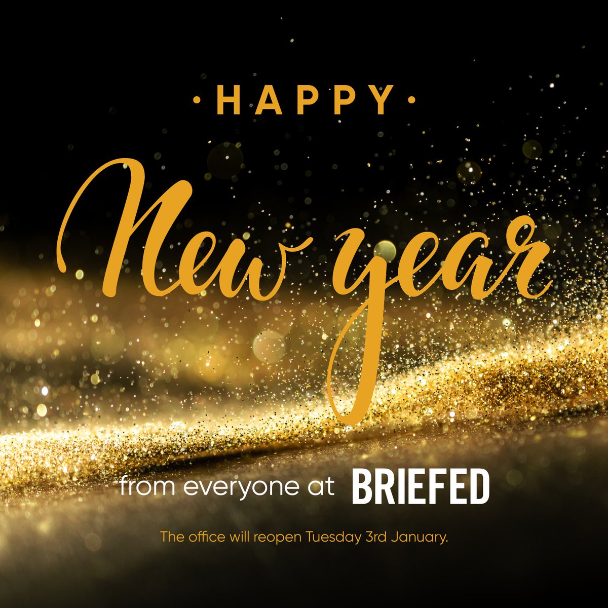 Happy New Year everyone! We can't wait to see what 2023 has in store for Briefed and all of our wonderful clients. The Briefed office will be reopening Tuesday 3rd January. #2023 #gdpr