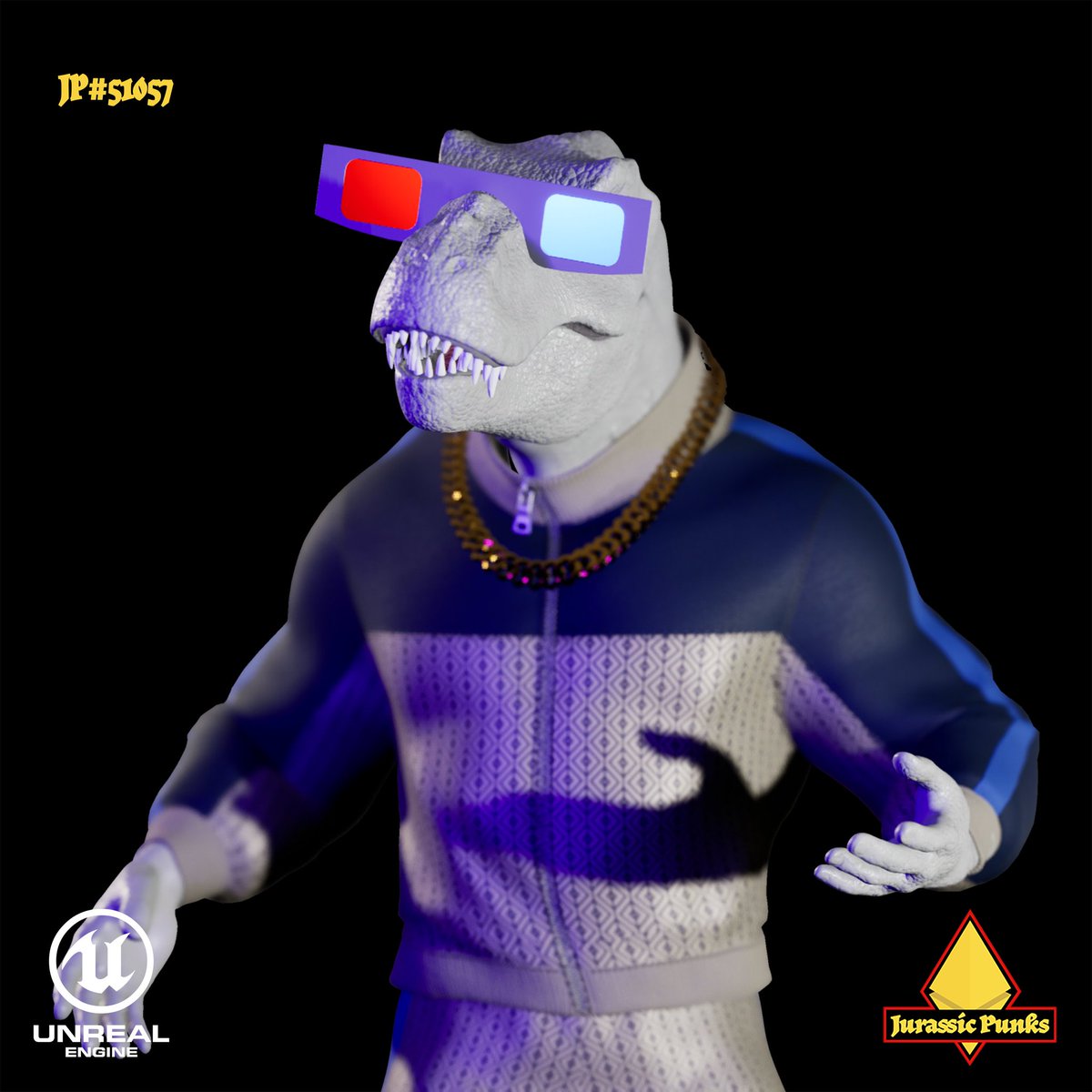 CryptoLarry891's tweet photo. Big shout out too @moodytoonz247   for snapping my Rex's ! @JPunksNFT Beta app clearly is not messing around as the quality &amp; detail here is insane - Wen full app release.. I need NOW #TribeCalledRex https://t.co/NWkRQ6A5va