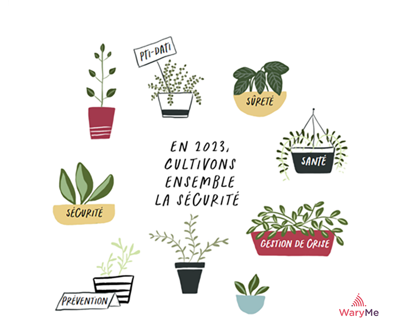 [Vœux 2023]
Toute l'équipe WaryMe vous souhaite une très bonne année 2⃣0⃣2⃣3⃣ placée sous le signe de la sécurité de vos salariés et de votre entreprise ✨