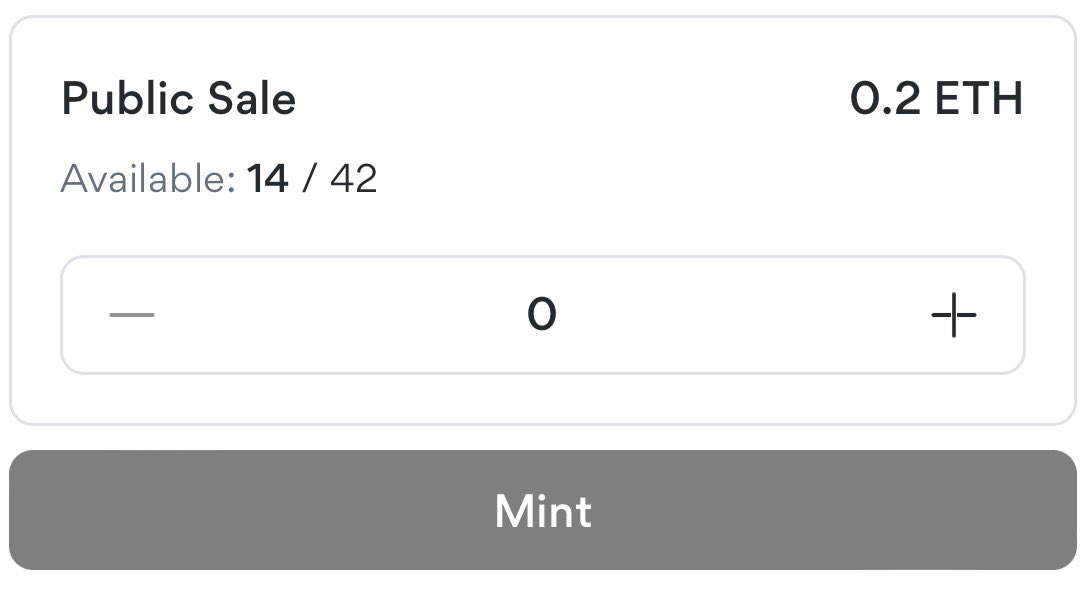 📣 Important notice

✅ After the completion of the #mint phase, we will inject 50,000 dollars into the collection. 💪

🔽 Our first target in floor price #opnesea is 0.5 ETH. 

⭕️ Mint 0.2 $ETH right now.
❇️ Available: 14 #NFT

Link mint: nft.bueno.art/mint/SofD8TIXX…