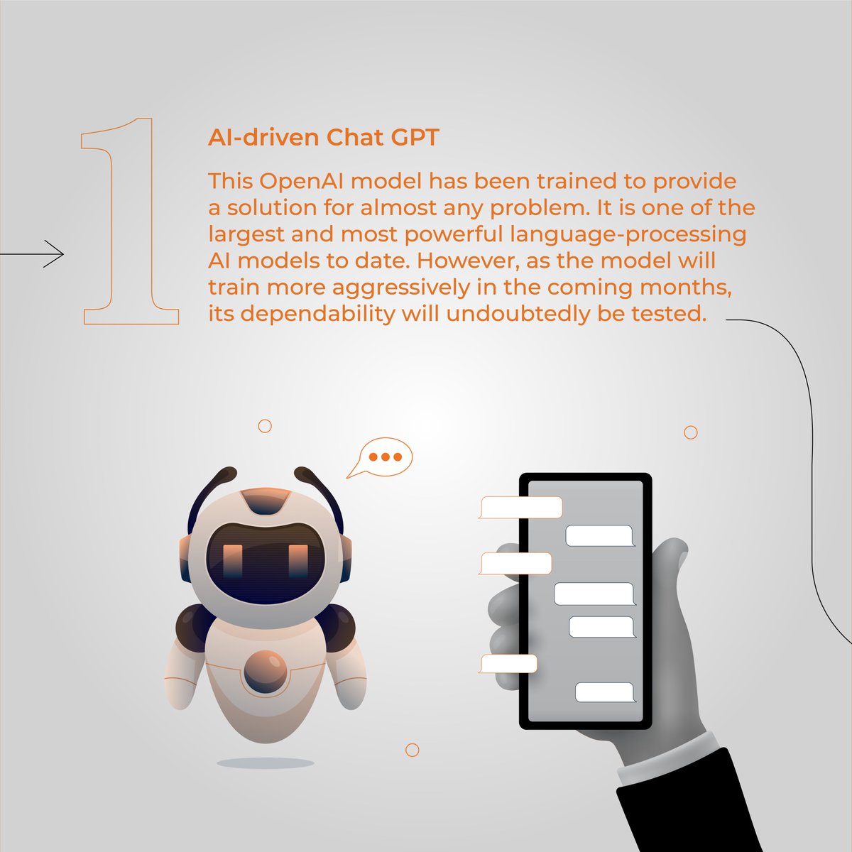 themathcompany's tweet photo. In our latest #TheWeekInAI episode, learn how #AI will impact multiple industries in 2023 with the following trends:
 - AI-driven Chat GPT
- AI-Augmented Automation
- Moving beyond basic edits with AI

#ArtificialIntelligence | #2023AITrends | #ChatGPT | #TheMathCompany https://t.co/s9soFUyalx
