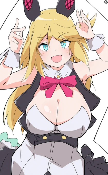 いやあ年明け早々恐ろしい怪奇現象が起きましてね?( 'ω')バニーはまあ夜露ちゃんのだけ貰っとこと思ってたんですがね?ふと事務所のスロット前に居たシャーリーを見たその瞬間、何故か衣装ライブラリにシャーリーのバニースーツが入っていたんですよ…( 'ω')#アリスギア #アリスギアお絵かき 