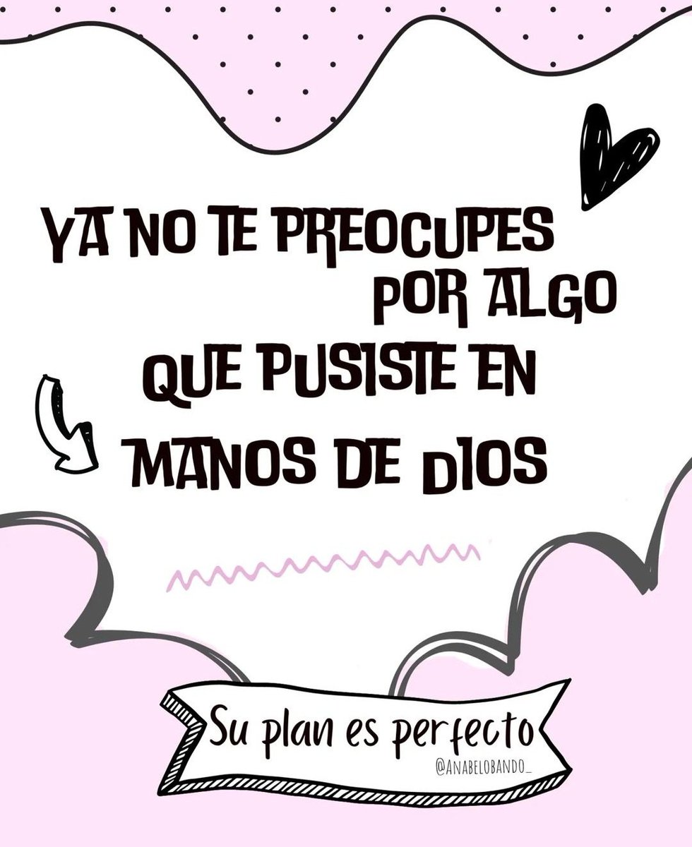 En el nuevo año seguramente no te faltarán motivos para preocuparte.
Ten confianza en Dios y ponlos todos en sus manos, porque la preocupación te quita la paz.

#YoConfío #SoloDiosBasta #AmorDelBueno #FamiliasFuertes
