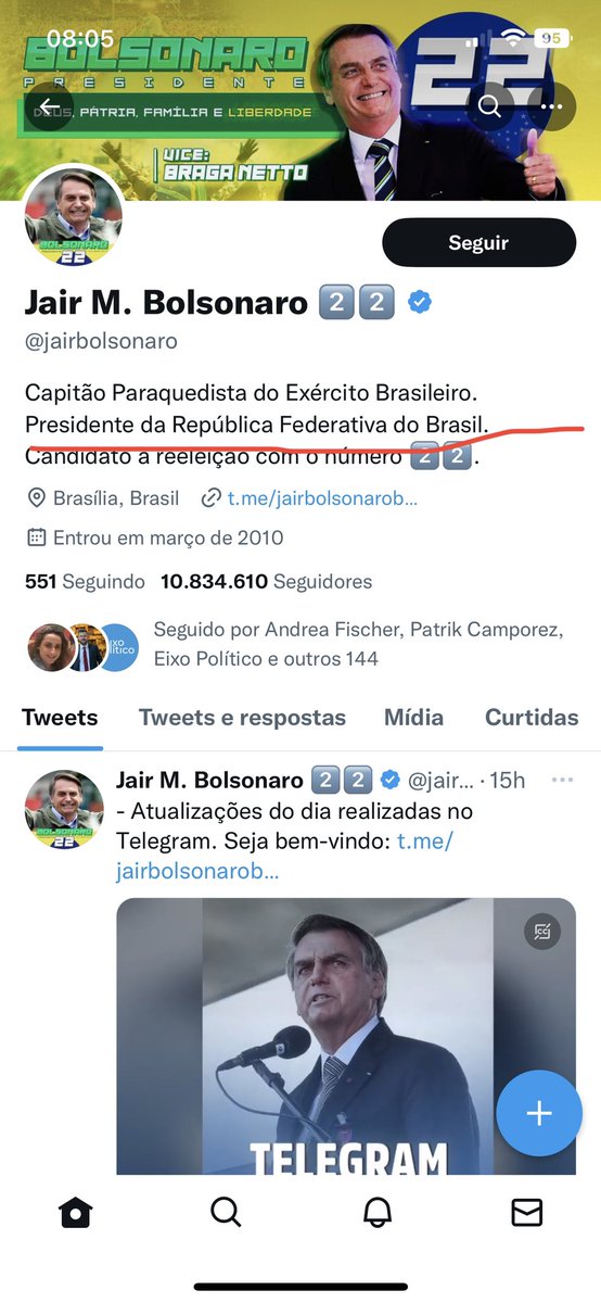gustavogalvao's tweet photo. Amanhecendo e denunciando a conta de uma pessoa que se diz presidente do Brasil. https://t.co/zX5aHi5S0J