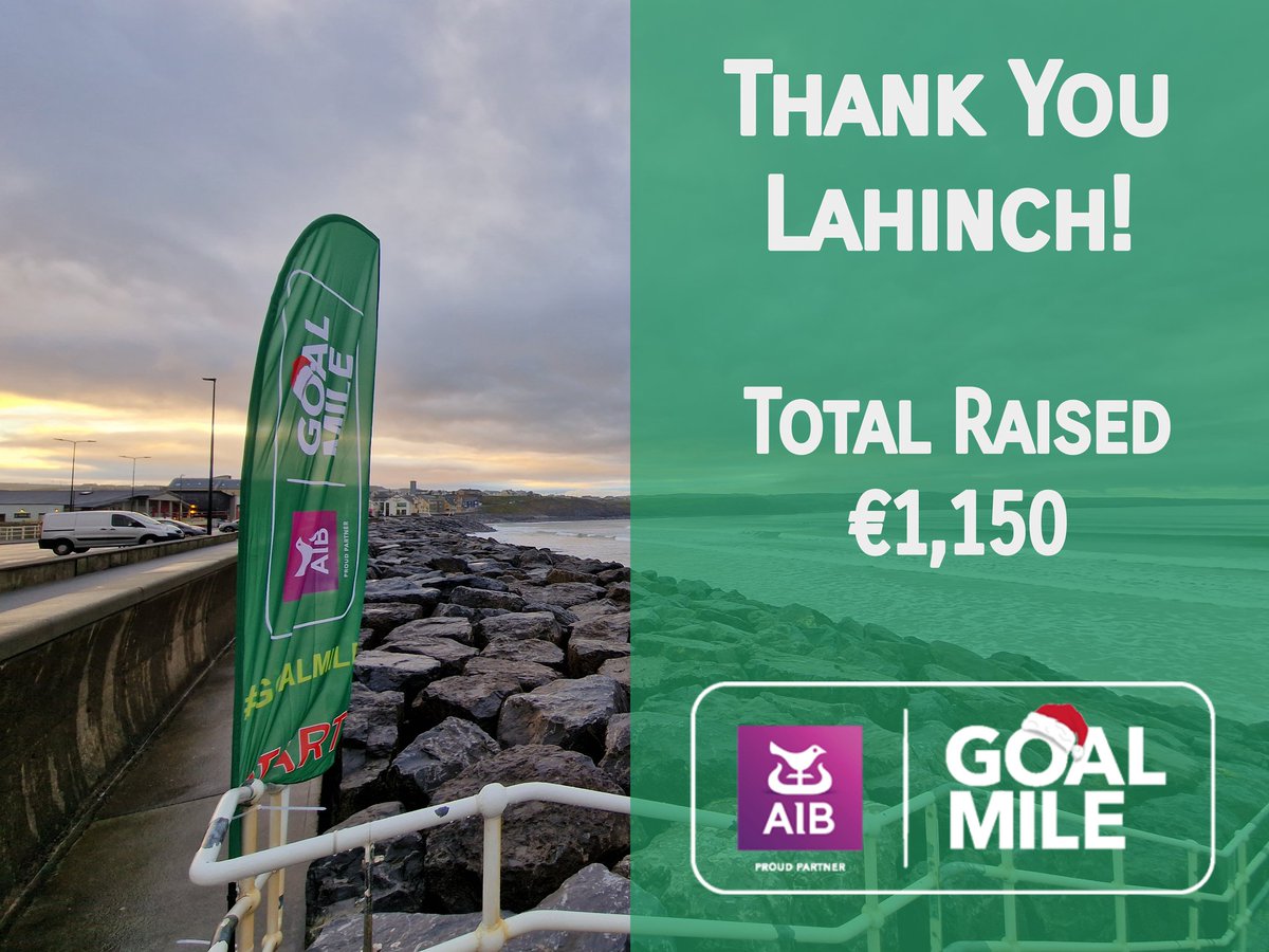 A BIG THANK YOU to everyone who supported our second annual #GOALMile in Lahinch yesterday, to raise funds for the great work of @GOAL_Global 

#BackedByAIB @AIBIreland