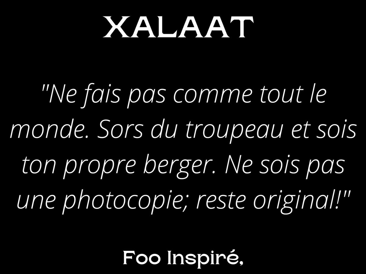 Bonne et heureuse année 2023, nos meilleurs voeux! 😊🎉

#foolish #foo_inspiré #xalaat #citation #citationinspirante #leadership #proactive #original #different #janvier #2023 #happynewyear #senegal #lonewolf