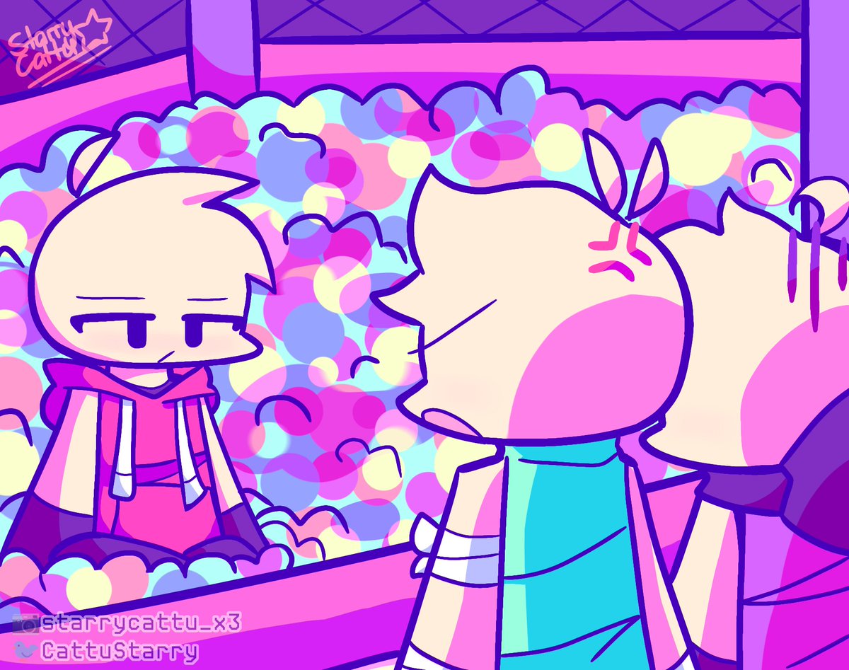 CattuStarry's tweet photo. Baller with bunch of his lil friends frfr

Ngl this ball pit idea came out from my childhood lmao

Time: 3 hours 1 minute

#bossfightingstages #robloxart #baller #robloxcomic https://t.co/YAuEGULXKk