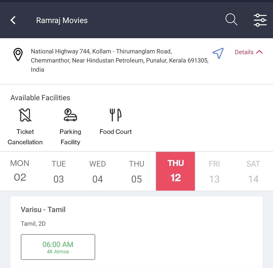 Barath_93's tweet image. #Varisu Kerala booking opened in Kollam, Punalur. 

6AM show slotted on 12/01/23 in #RamrajMovies 

@KollamNanbans #VarisuTicketsBooking #VarisuPongal