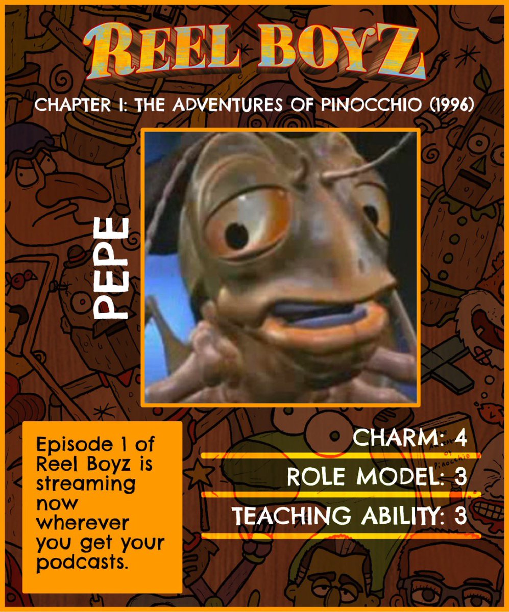ReelBoyzPod's tweet photo. Have you listened to Reel Boyz yet? 

Find out how we decided upon these rankings in our first episode here: https://t.co/FpZHHU87yy

#Pinocchio #podcast #film #filmreview #comedy #PodcastRecommendations https://t.co/yY6krH36j7