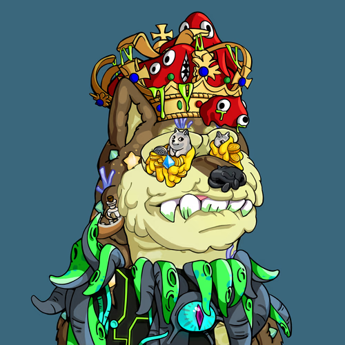 chipm0nkey's tweet image. Shit is it monday again?... still on holidays time. It could be Samday the 45th of Julember right now. Wouldn't have a clue. Still here's a fire mutant from @DogeClub_NFT. #MutantMonday #MDOG