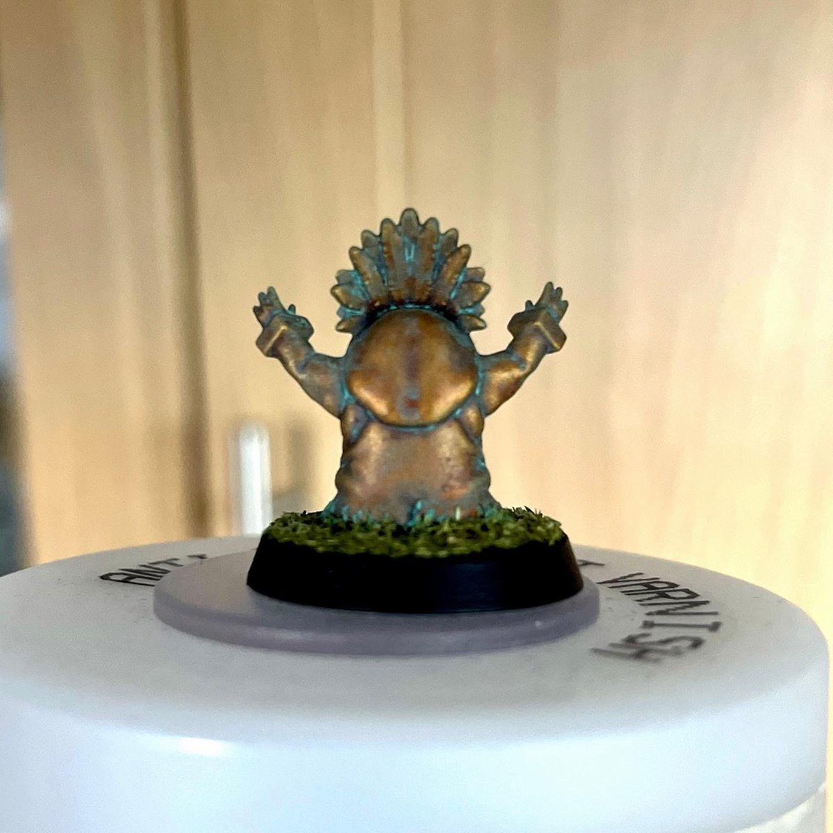 Blood Bowl Team Mascot, ready for @WelshNatChamps, later this month.

#BloodBowl #WarhammerCommunity