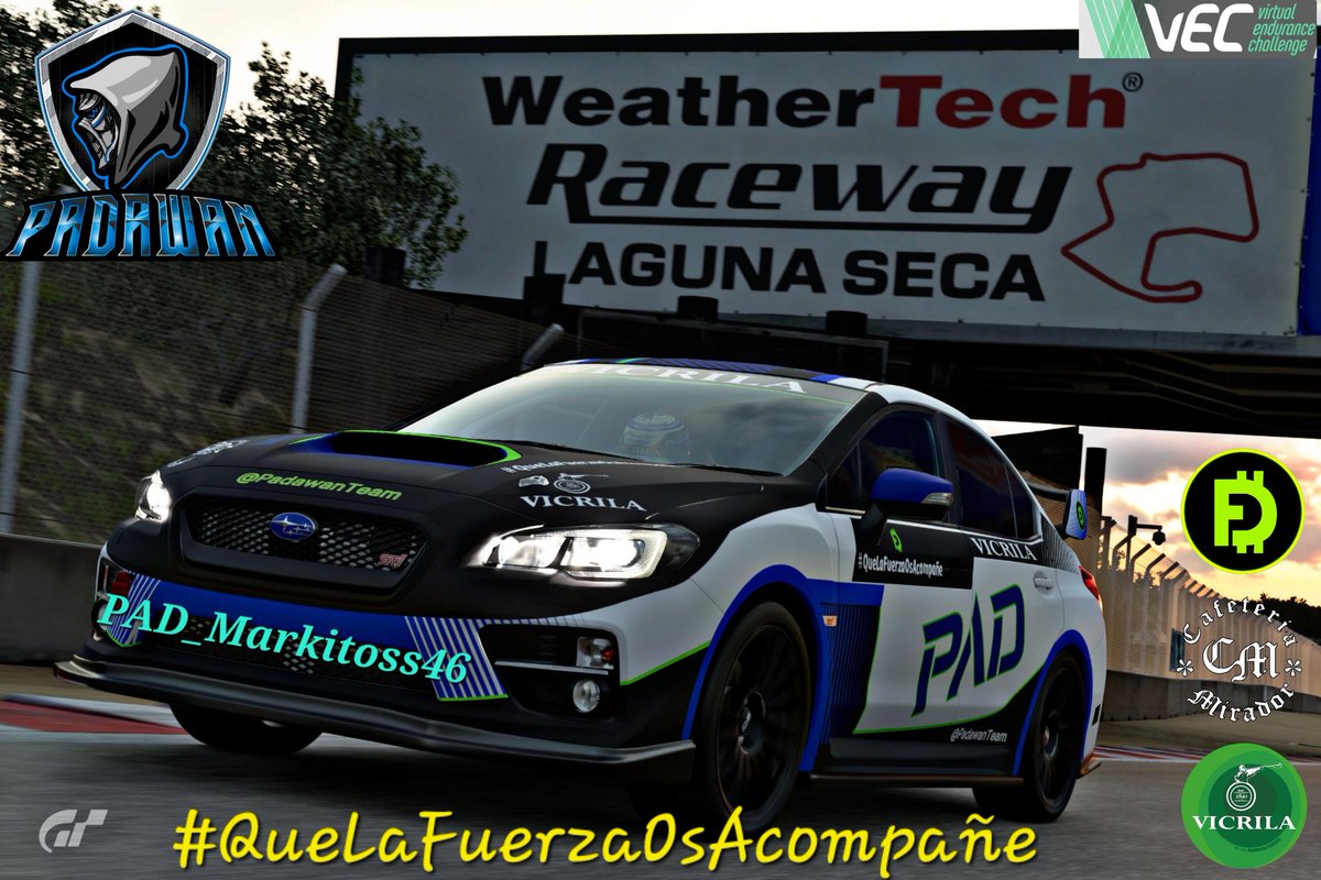 🏁 CARRERA 🏁 

Hoy tenemos de nuevo @EnduranceFest en Laguna Seca con esta máquina de subaru y tenemos en pista a: 

💙PAD_markitosss46 

💥Gasss 💪 

🖌️  <a href="/PAD_wossko/">Osskarte</a>
⏰  21.00
🎬  Por el twitch de <a href="/AGarnata/">Alejandro Garnata</a> 

#QueLaFuerzaOsAcompañe