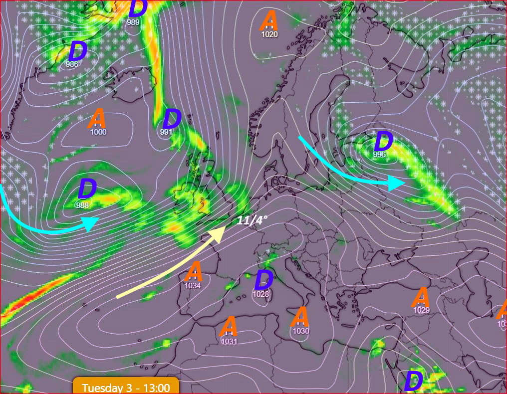 EVOLUTION -> EUROPE
UPDATE: 02-01-23 12h 

publicmeteo.be/forecast-belgi…
MODEL(E)S ICON-ECMWF  

GOOD REABILITY-BONNE FIABILITE => 8-01-23