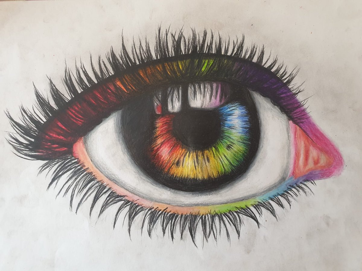 SD_Drawings's tweet photo. Rainbow Eye👀!!! https://t.co/mjSKyNCGFY