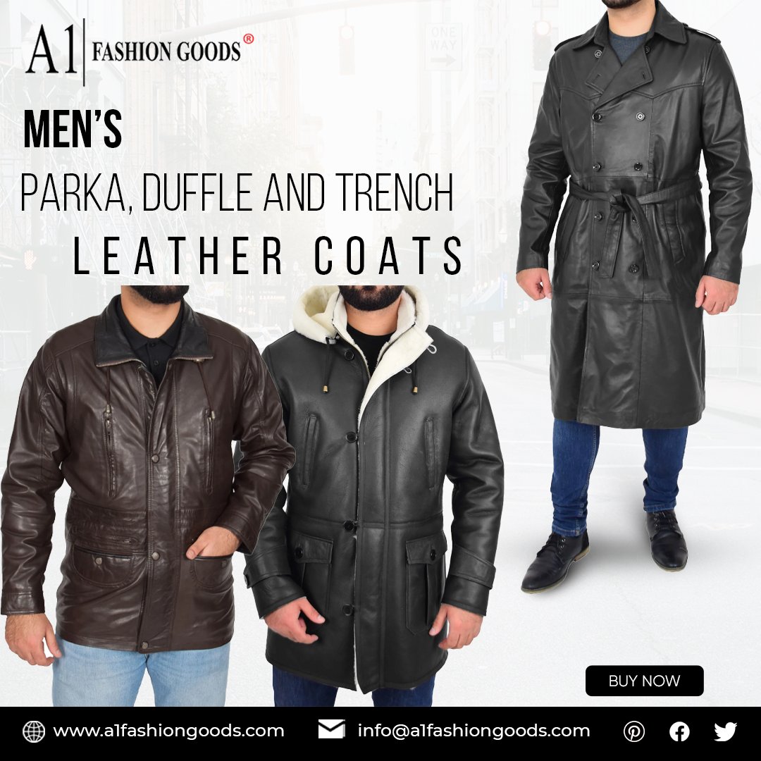 A1FashionGoods's tweet image. Exhibit your style like a true gentleman!
Wear the #MensParka #LeatherCoats with a vintage appeal to draw attention to yourself!
Make this winter worth it with your classic style choices!
🌐👉a1fashiongoods.com/collections/me… 
#A1Fashiongoods #DuffleLeatherCoats #TrenchLeatherCoats