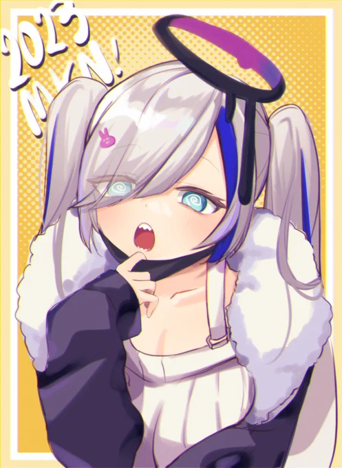 まきぴで新年らくがきはじめ 