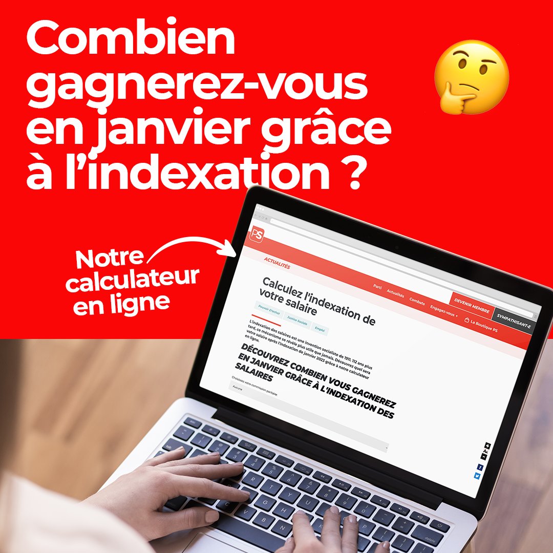 Découvrez combien vous gagnerez grâce l'indexation de votre salaire en janvier 2023 à l'aide de notre calculateur en ligne.
👉 ps.be/indexation-sal…