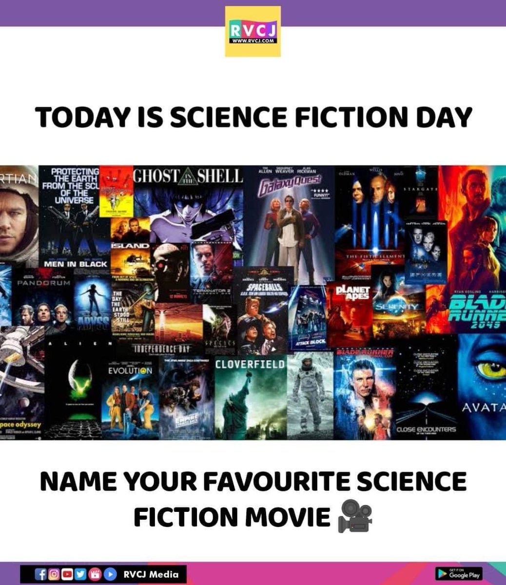 Science fiction day!
#sciencefiction #scifi #scifimovies #rvcjmovies