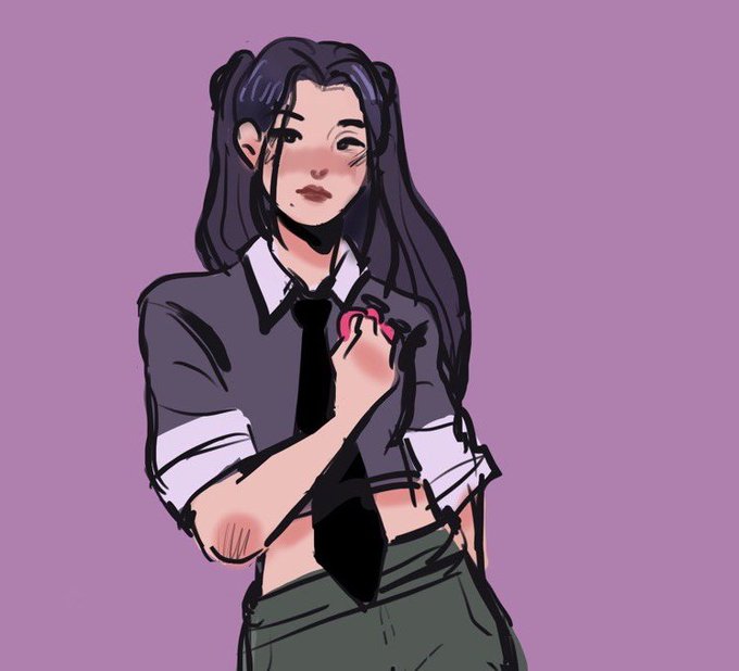 「collared shirt cropped shirt」 illustration images(Latest)