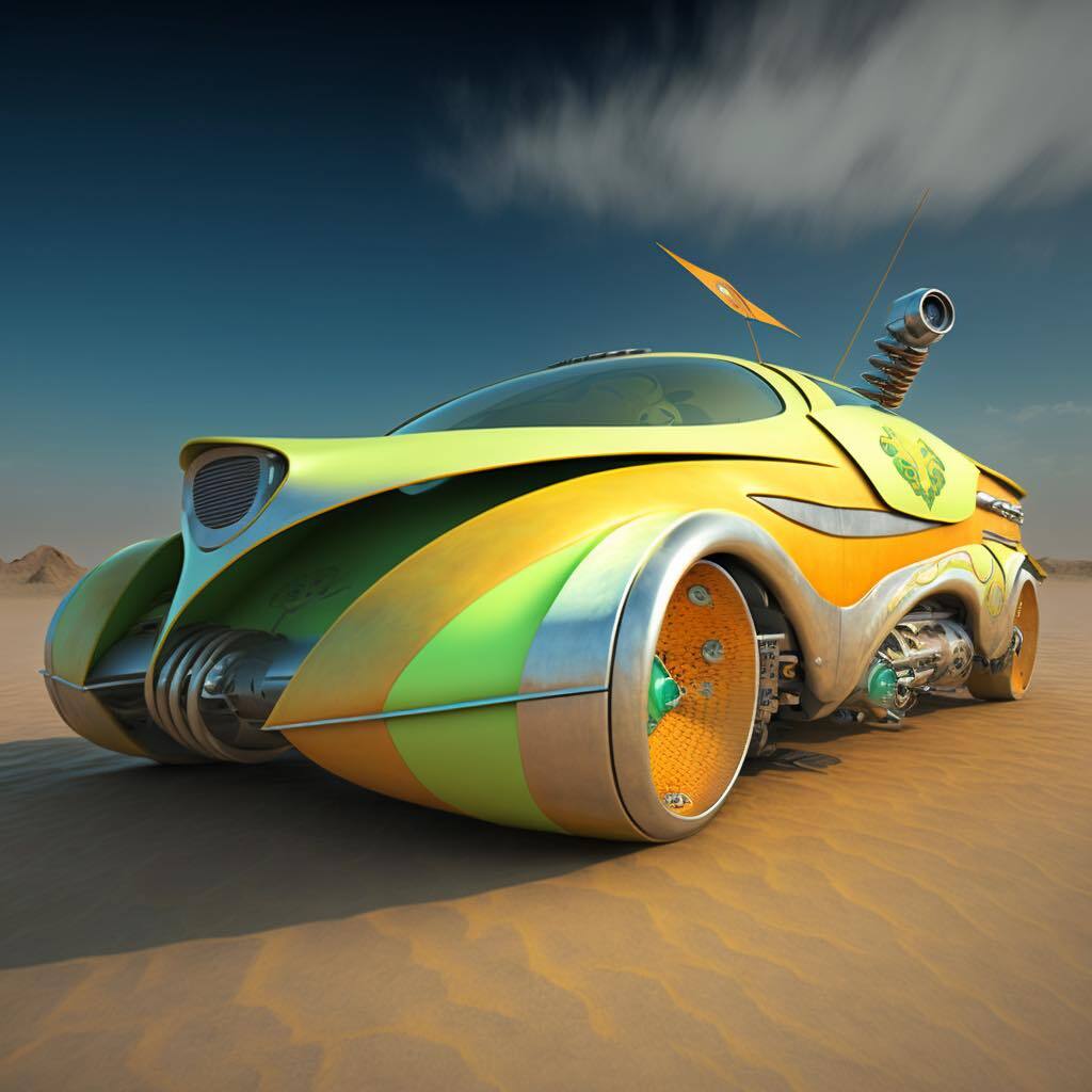 AlanArtMix's tweet photo. Forget electric vehicles… nuclear fission is the future! Check out these AI imagined nuclear fission cars

#futuretechnology  #future #nuclearfission #power #car #cars #aiart #midjourney https://t.co/lF3gdNi1hA https://t.co/U7WuURqUbU