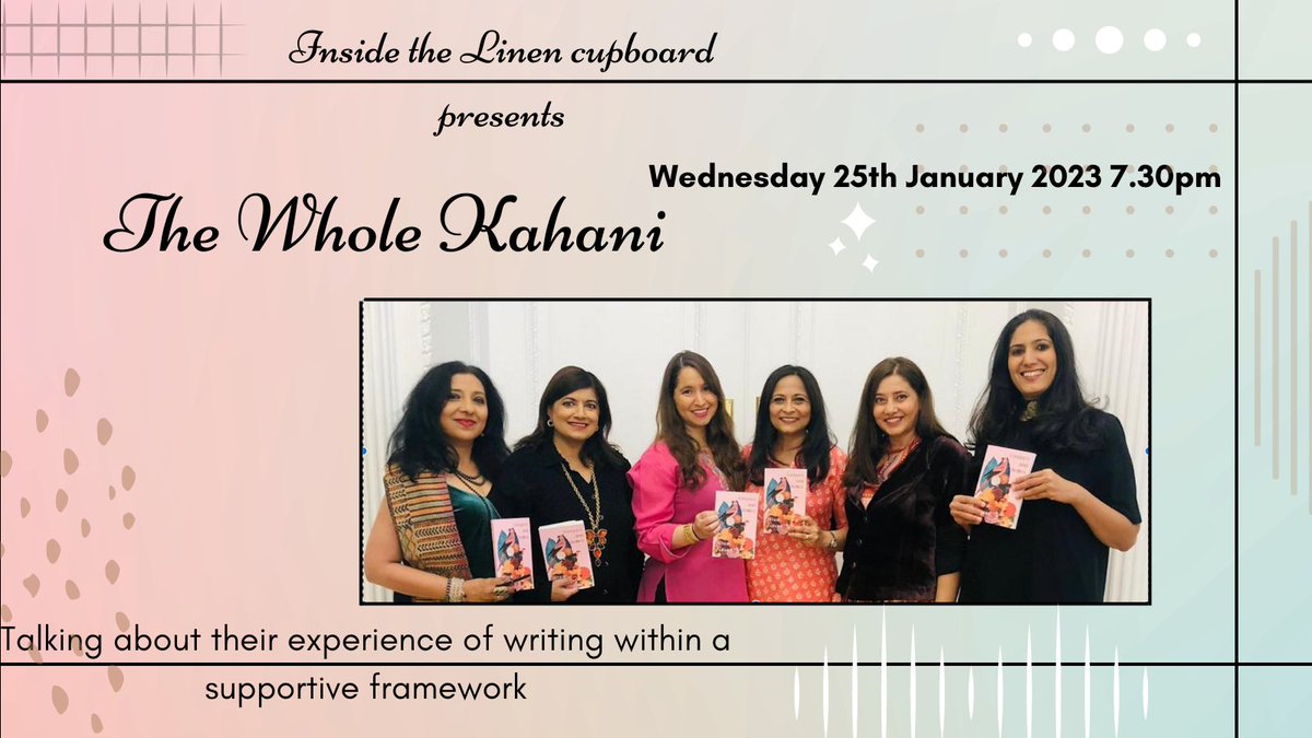 LinenPressBooks's tweet photo. We are holding a special event on 25th January with @kahani_the collective! Grab your tickets here -> https://t.co/KjP7voRo4f #twk #event #online #writers #writing #womenwriting #indieauthors #januaryevent #linenpress https://t.co/V2WVC94dGm