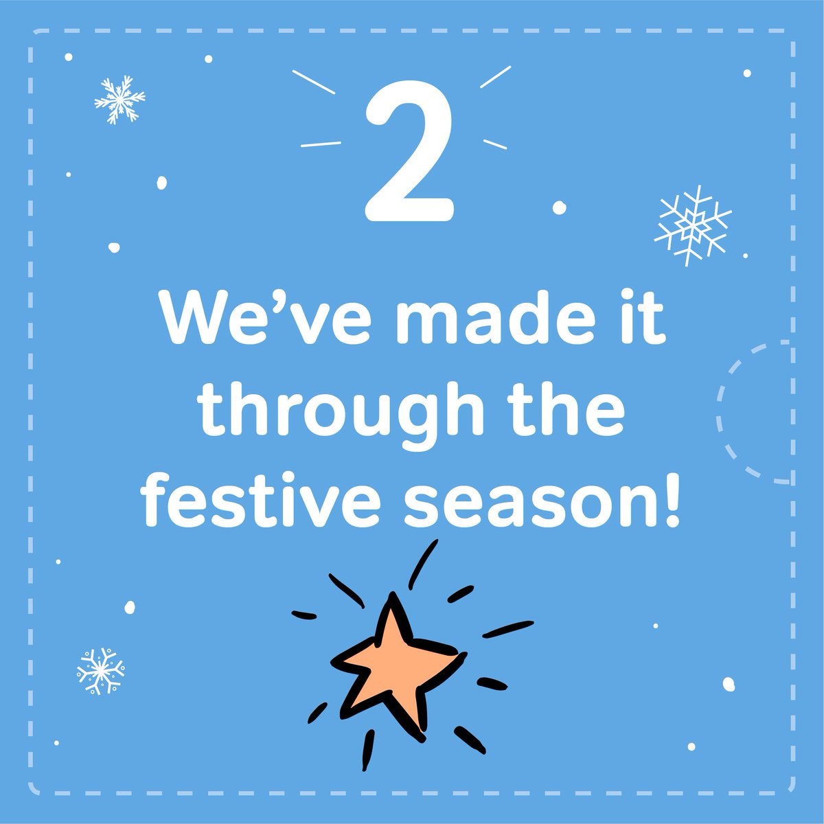 It’s 2 January, the end of our #MindWellAdventCalendar. It’s another #BankHoliday, so take time for #SelfCare, plan new ways to look after yourself & try to look forward to the month ahead. Explore #MindWell for ideas: mindwell-leeds.org.uk
#FestiveSeasonYourWay