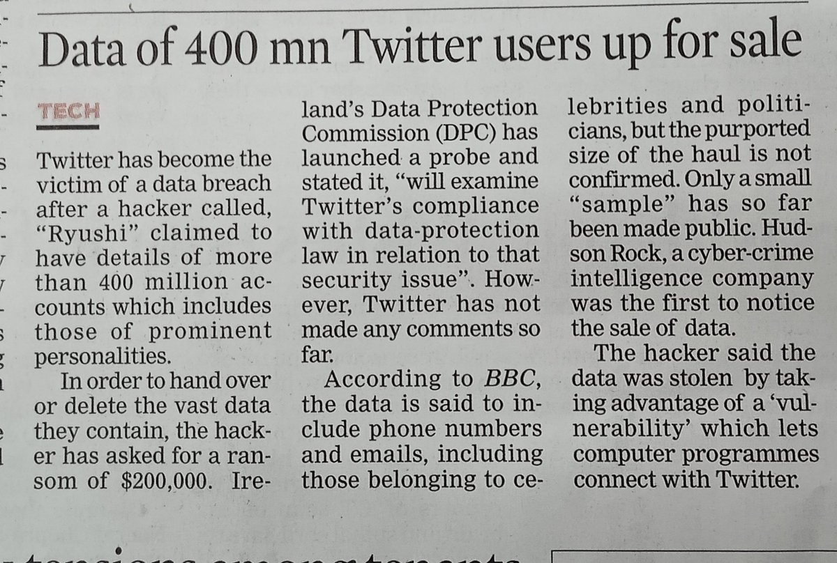 baikuntho1's tweet image. To
The @NorthernIreland @DataPortalIndia @DataIreland 
@TwitterSupport
Kindly maintain discipline in data of #twitterusers .
Kindly seen the attachment &amp;amp; take steps soon to find out hacker called ' RYUSHI' -victim of data breach- c c to Sj @elonmusk Ji for info &amp;amp; action 🙏