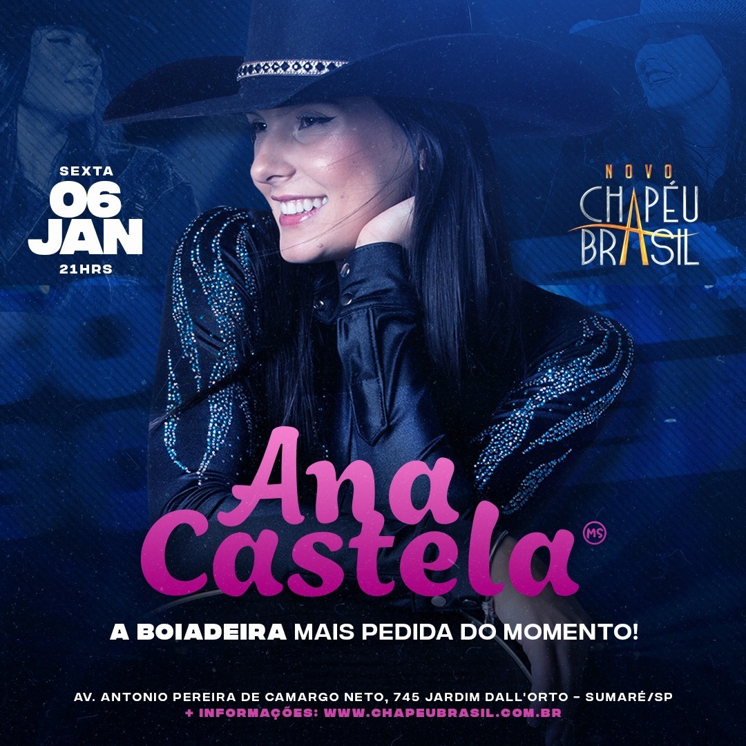 noiteemfoco's tweet photo. NESTA SEXTA, ANA CASTELA EM SUMARÉ!!!
É no Chapéu Brasil, a partir das 21h

COMPRE AGORA MESMO!!!
Só clicar em https://t.co/q6gs5pPguH

NÃO PERCA!!!

#chapeubrasil #chbr #show #sumare #campinas #noiteemfoco #anacastela https://t.co/kZcBCatzPS