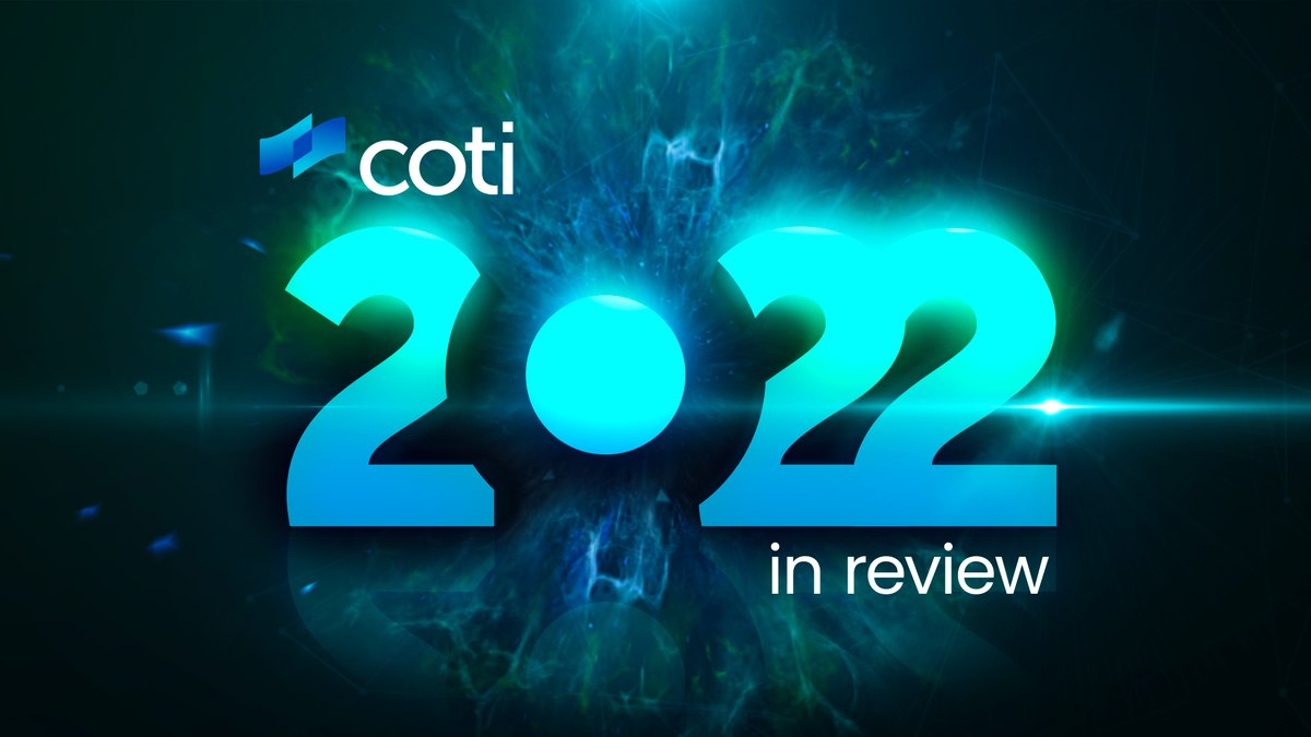 In 2022 we made huge leaps forward and really set the scaffolding up for a long and successful future.
Thank you for being a part of our journey. Here’s our 2022 year in review video:
youtu.be/MbVF90MMkHg

Read more: medium.com/@cotinetwork/c…

$COTI $DJED