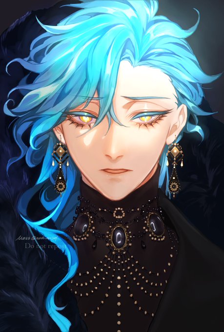 「blue eyeshadow jewelry」 illustration images(Latest)