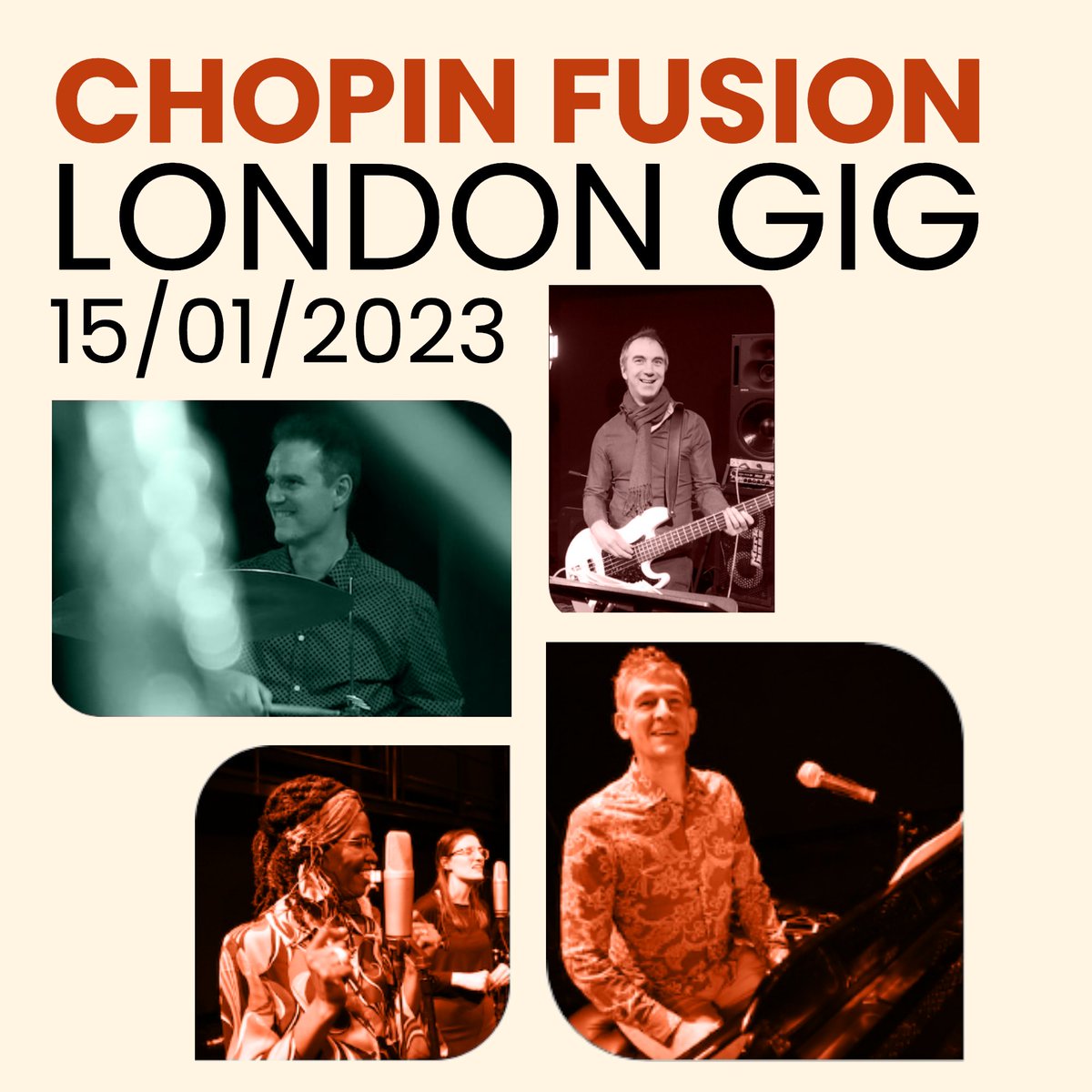 New year, fresh sounds! 

Chopin Fusion album launch party with pizza &amp; punch. 

Come &amp; hear Carey and CASTLERAY at The Red Hedgehog, Highgate, London, Sunday 15th January 2023 at 7pm. 

Tickets available here wegottickets.com/event/565410/
#chopinfusion