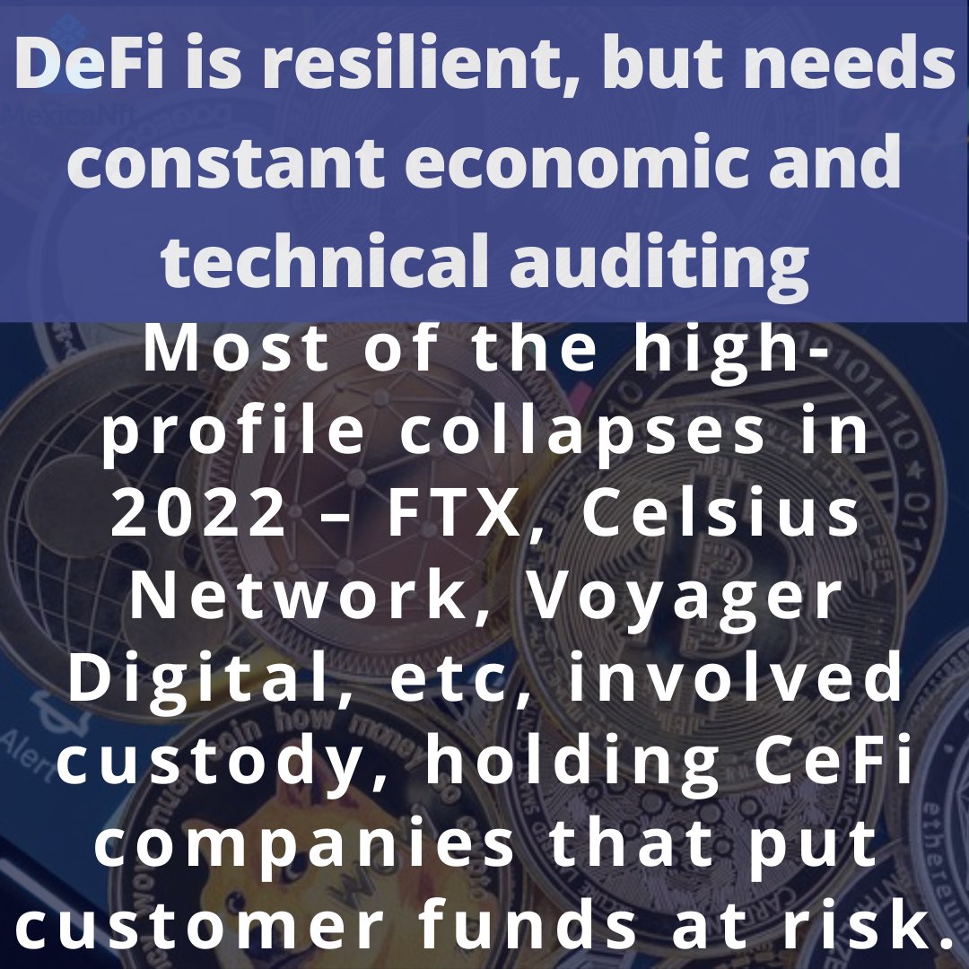 MexicaNFT_'s tweet image. There is much work to do to build that system in 2023 and beyond. But it starts with the lessons of 2022. There are many. 👈
#cryptolessons #cryptoword #crypto2023 #crypto2022 #crypto #nfts #blockchain #cryptocurrency #meta #metaverse #nftcommunity #nftcollector #cryptocommunity