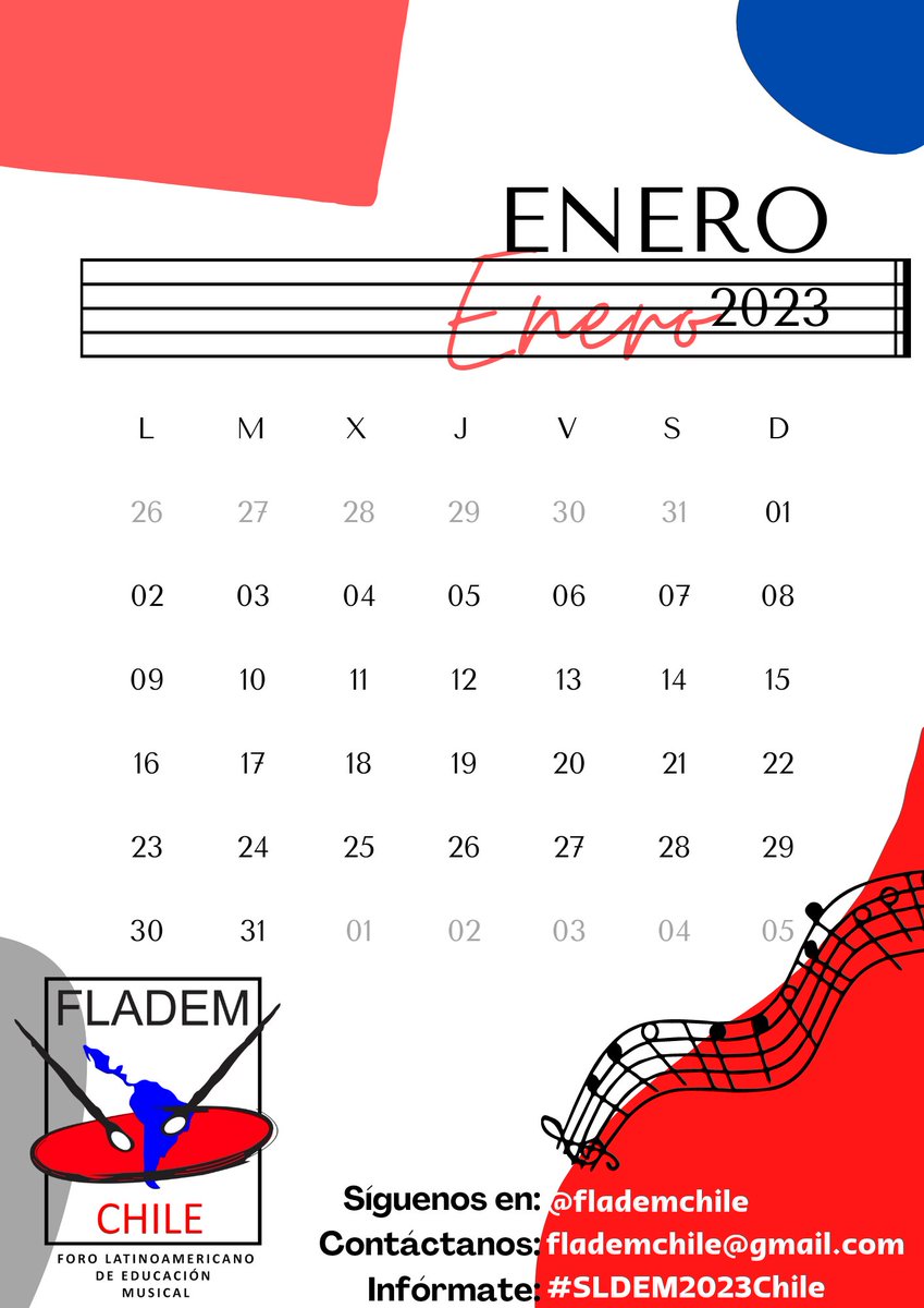 Descarga nuestro calendario mensual!! <a href="/flademchile/">FLADEM-Chile</a> síguenos en instagram.
#sldem2023chile