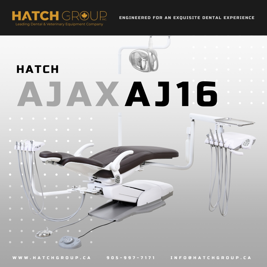 HatchGroupInc's tweet image. The Hatch Ajax AJ16 dental chair was created to provide your clients with a luxurious dental experience. Start the 2023 year off the right way by giving your dental clinic the upgrade it deserves! 🦷✨

905-997-7171
info@hatchgroup.ca
hatchgroup.ca

#dental #dentalchair