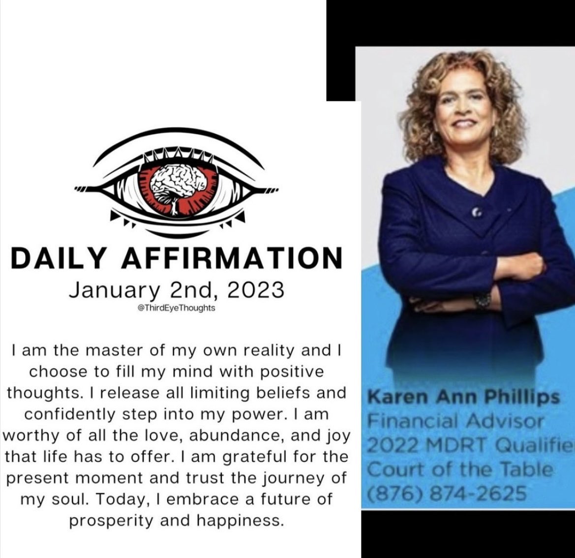 KarenAnnWealth's tweet photo. Start 2023 with Positive Daily Affirmations… https://t.co/Hu27Ld3HVf