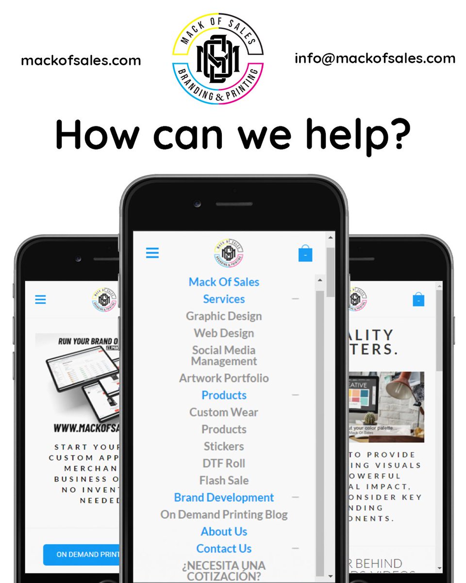 VM4CK1's tweet image. Let's get to work 🧳💻🤝🏽
Have general questions, don't hesitate to give us a call or email 📲
--
#howcanwehelp #brandingstrategy #branding #customerreview #customerservice #webdesigners #dropshipping #blog #services #ourservcies #mackofsales #sacramento
