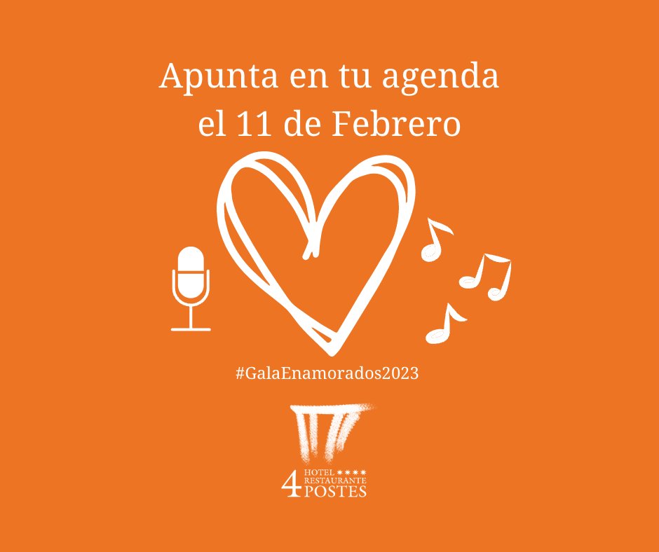 Estamos preparando algo muy especial para el 11 de Febrero
Música + Cena + Ilusión= Diversión
#GalaEnamorados4Postes2023