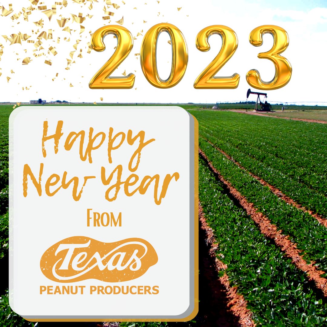 Happy New Year from TPPB. We wish you all the best of luck this year and can’t wait to see what 2023 brings us. What is everyone's New Year's resolution? 🥜💫
•
•
•
#TexasPeanuts #TexasPeanutProducersBoard #NewYear #2023