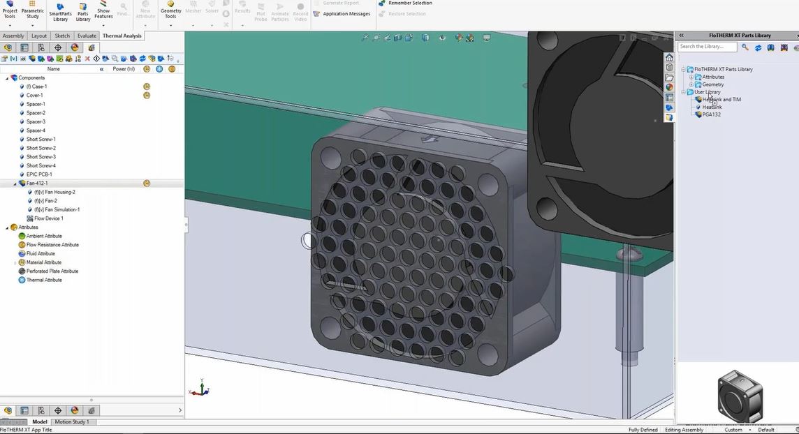 edadirect's tweet photo. For fast & accurate #CAD model creation (geometric & non-geometric), Simcenter #FlothermXT #SmartParts & library capabilities provide designers/thermal specialists access to a full set of popular components for fast, accurate model creation. See more https://t.co/wQiwKeMriN
#CFD https://t.co/421fM7CfQQ
