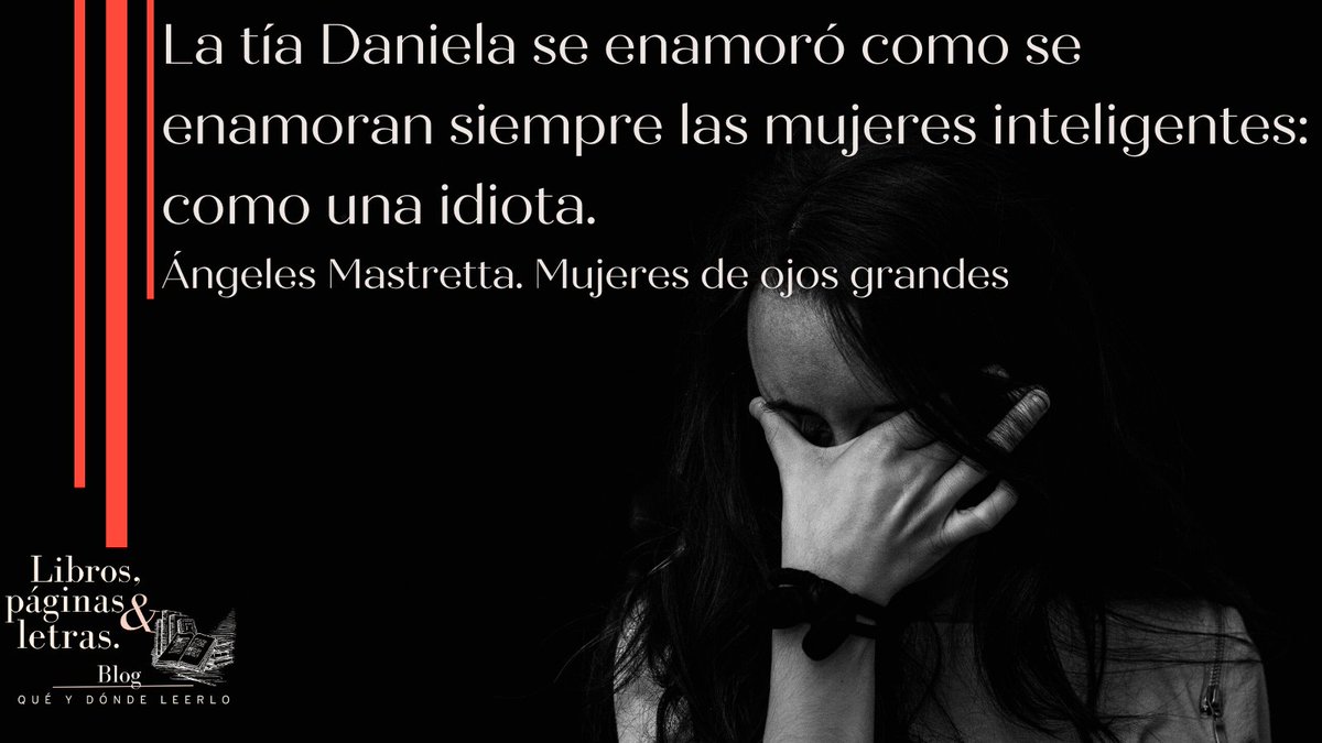 y_paginas's tweet photo. Si te gusta leer cuentos cortos, te recomendamos “Mujeres de ojos grandes” de la escritora poblana Ángeles Mastretta.
Un maravilloso conjunto de historias sobre mujeres.
Encuentra nuestra reseña en: https://t.co/gwIScYaApQ
#Cuentos #Mastretta #ángelesmastretta #literatura https://t.co/jhfPkQQxYf