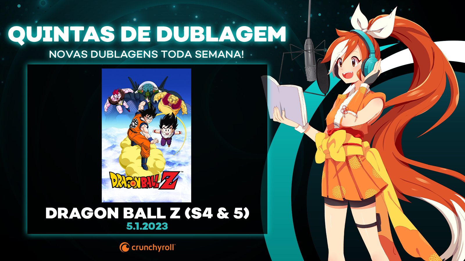 Crunchyroll Brasil ✨ on X: A Quintas de Dublagem da Crunchyroll