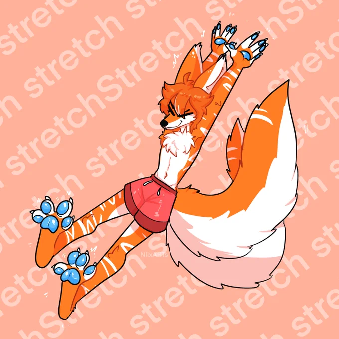 Big stretching! Raffle art for  
